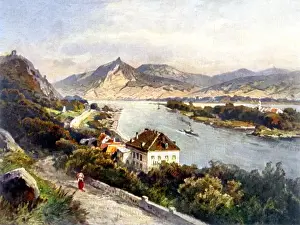 Germany Print: Rolandseck on the Rhine (C1905)