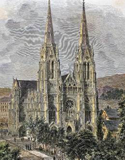 Germany. Stuttgart. Church of Saint Mary (1885) Germany. Stuttgart. Church of Saint Mary (1885)