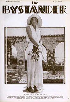 Gertrude Lawrence at La Caponcina on French Riviera Gertrude Lawrence at La Caponcina on French Riviera