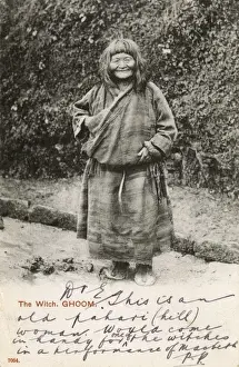 Tibetan Culture Images Prints: Ghum, Tibet - A Witch