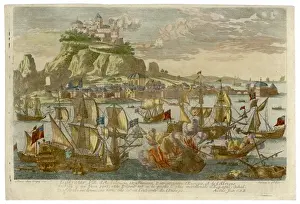 Rock Of Gibraltar Image Prints: Gibraltar 1704