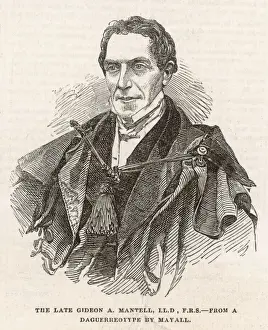Gideon Mantell Print: A portrait of the geologist and palaeontologist