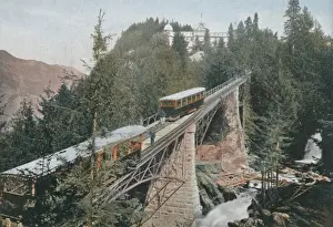 Historical Rail Transport Prints: Giessbach Funicular