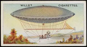 Early Aviation Pioneers Prints: Giffard Dirigible - 2
