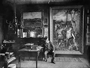 Sir John Gilbert Artist Prints: Gilbert in Studio