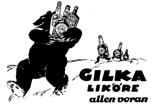 Gilka Liqueur Print Advertisement 1930