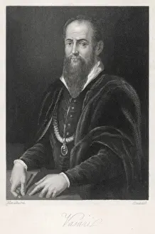 Prints of GEORGIO VASARI Italian artist, architect and art historian, famous for his Lives of the painters Giorgio Vasari Prints: Giorgio Vasari Print - Portrait of the Italian artist and art historian