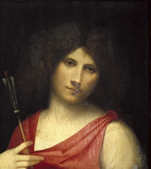 GIORGIONE. Youth holding an Arrow 1505 GIORGIONE. Youth holding an Arrow 1505