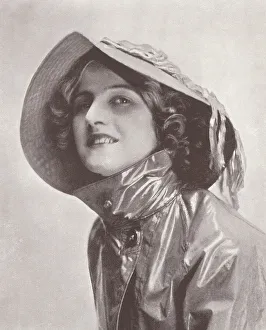 Girl in Oilskins Print, Art Prints, Posters Puzzles from