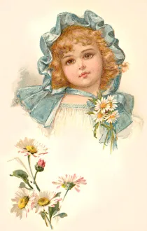 Girl in a turquoise bonnet Girl in a turquoise bonnet