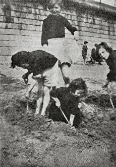 Girls from St Chads Home, Leeds, at Filey Girls from St Chads Home, Leeds, at Filey