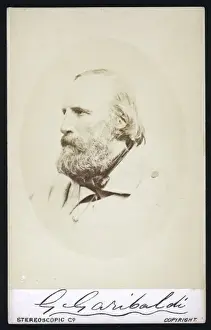 Vintage Photography Art Prints: Giuseppe Garibaldi / Cdv