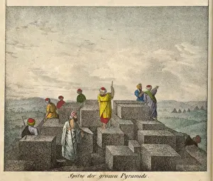 Print of the Pyramid of Giza's Original Apex