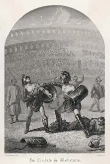 Gladiators with Shields Print
