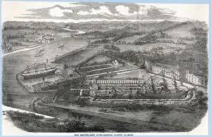 Dock Prints: Glasgow Docks Print: Graving Dock at Meadowside