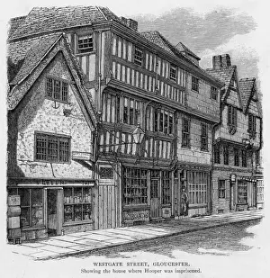 GLOUCESTER Print: Hooper's Imprisonment House