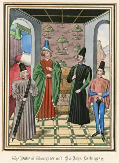 Print of The Duke of Gloucester meets Sir John Lackingay