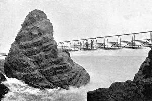 Gobbins Cliff Path Print, 1902