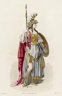 Ancient Roman Mythology Images Prints: Goddess Minerva