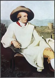 18th Century Prints: Goethe / Large Hat Ptg