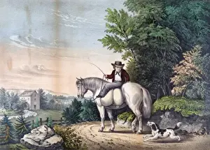 American Countryside Landscape Prints: Going to the Mill