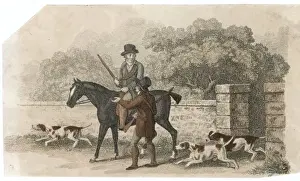 Hunting In The Countryside Prints: Going out with a Gun