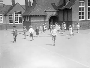 Vintage Education Photographs UK Prints: Going home from School