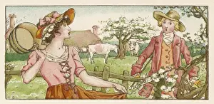 19th Century Illustrations Online Prints: Where are you Going (Kg)
