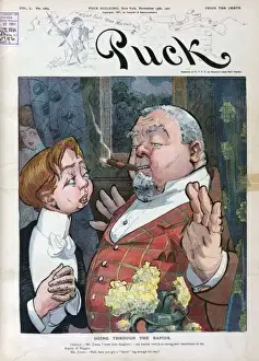 Puck Magazine Illustrations Online Prints: Going through the rapids
