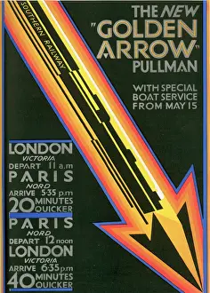 Golden Arrow Pullman Train Colour Print Advert