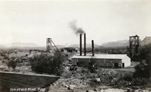 Goldfield mine with buildings, Arizona, USA Goldfield mine with buildings, Arizona, USA