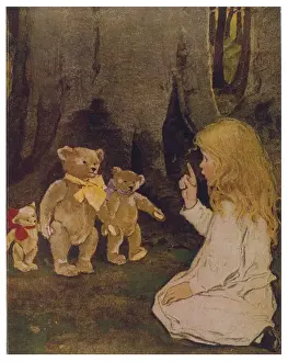 Vintage Children's Book Illustrations Prints: Goldilocks / Willcox Smith