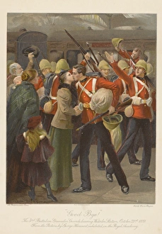 Good bye! The 3rd Battalion Grenadier Guards Leaving Waterlo Good bye! The 3rd Battalion Grenadier Guards Leaving Waterlo