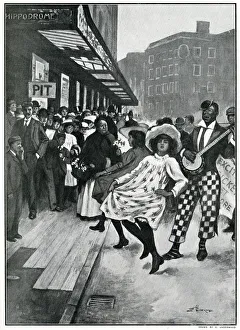 The good-humoured crowd at the London Hippodrome The good-humoured crowd at the London Hippodrome