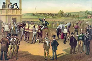 Racing Horses Prints: A good race, well won