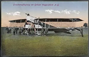 Prints of The German Gotha bomber : there were several variants of this plane, but this is probably the earliest, the G1. Later models carried out air raids on England Airplanes And Aviation Prints: Gotha G1 Bomber Print