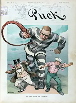 Puck Magazine Art Prints: By the grace of Justice