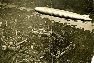 Graf Zeppelin over St Paul's Cathedral, London Graf Zeppelin over St Paul's Cathedral, London