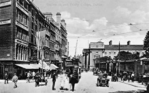 Grafton Street and Trinity College, Dublin, Ireland Grafton Street and Trinity College, Dublin, Ireland