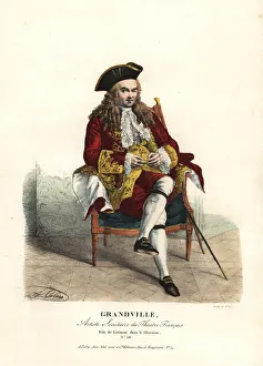 Grandville as Lisimon in Le Glorieux, 1824 Grandville as Lisimon in Le Glorieux, 1824