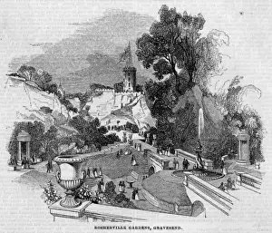 GRAVESEND Rosherville Gardens Print, Kent's Modern Paradise