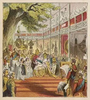 Hyde Park History Prints: Great Exhibition Opened