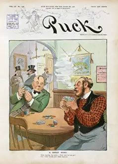 A Great Hand Print: Two Irish Men Playing Poker, 1902