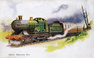 Vintage Train Images Prints: Great Western Train