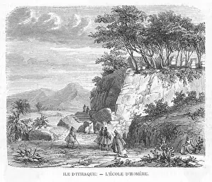 Greek Island Scenery Prints: Greece / Ithaca 1863