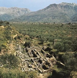 GREECE. PELOPONNESE. LACONIA. Sparta. Ruins of a GREECE. PELOPONNESE. LACONIA. Sparta. Ruins of a