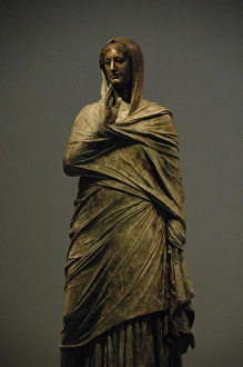 Greek Art. The lady of Kalymnos. Bronze statue Greek Art. The lady of Kalymnos. Bronze statue