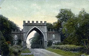 County Durham Landmarks Prints: Greencroft Tower, Greencroft, County Durham