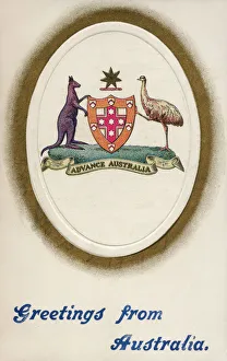 Greetings from Australia - Commonwealth Coat of Arms Greetings from Australia - Commonwealth Coat of Arms