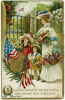 Greetings card to celebrate Memorial Day, USA Greetings card to celebrate Memorial Day, USA